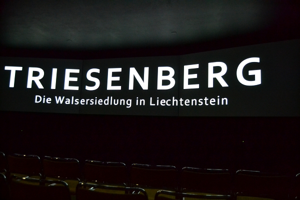 Promítání filmu o Walserech bylo součástí prohlídky Muzea Walserů.